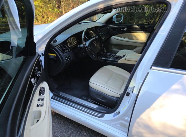 KMHGH4JH8GU104303 2016 HYUNDAI EQUUS Белый Панорамный вид салона 360°