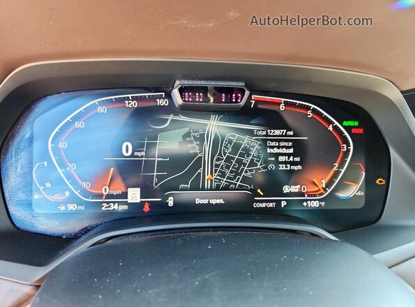5UXCX4C52KLS37502 2019 BMW X7 White უკანა სავარძლების ხედი