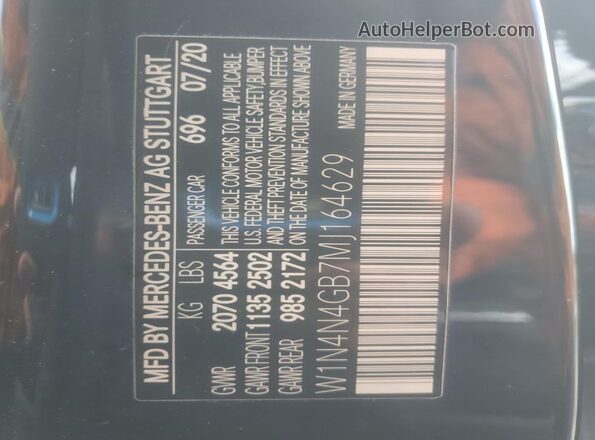 W1N4N4GB7MJ164629 2021 MERCEDES-BENZ GLA Black 