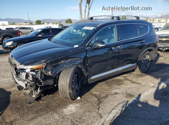5NMS44AL4MH315192 2021 HYUNDAI SANTA Черный Задняя левая четверть