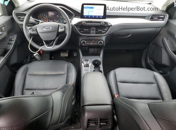 1FMCU0H67NUB78283 2022 FORD ESCAPE White Вид щитка приладів