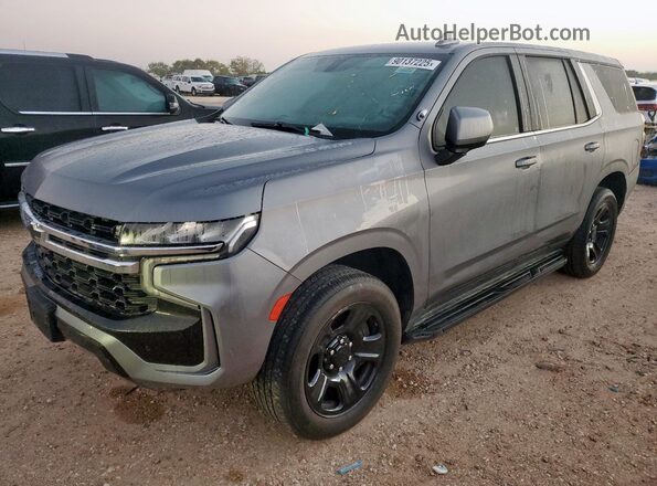 1GNSCLED2NR309945 2022 CHEVROLET TAHOE Gray Trasero izquierdo