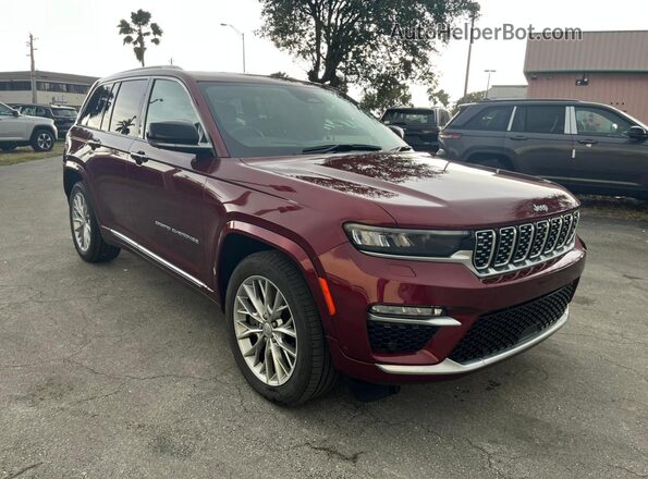 1C4RJYN66N8500902 2022 JEEP GRAND CHER Red Trasero izquierdo