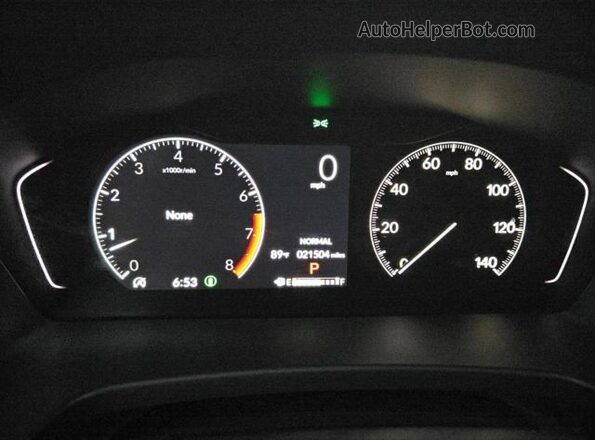 5FNYG1H45RB008220 2024 HONDA PILOT White Instrument cluster view