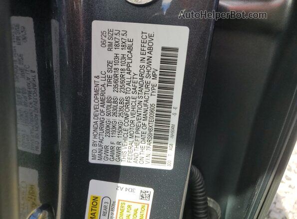 7FARS6H8XTE009605 2026 HONDA CR-V Gray 