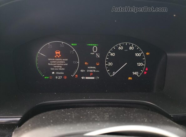 7FARS6H94RE043492 2024 HONDA CR-V Синий Вид щитка приборов