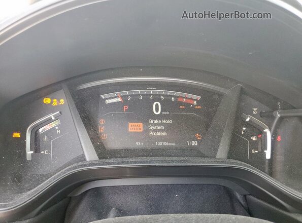 7FARW1H22LE002442 2020 HONDA CR-V Silver Вид щитка приладів