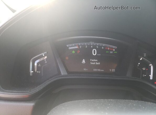 7FARW2H21LE011638 2020 HONDA CR-V Black Вид щитка приладів