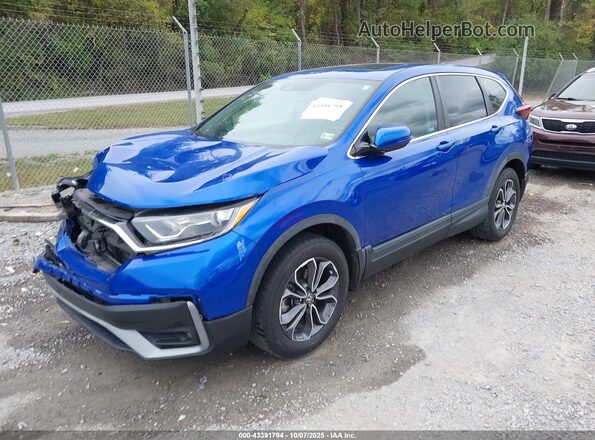 7FARW2H8XLE014235 2020 HONDA CR-V Синий Передняя левая четверть