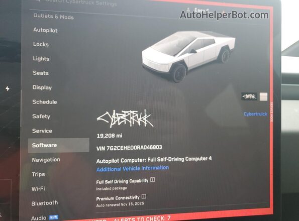 7G2CEHED0RA046803 2024 TESLA CYBERTRUCK White 