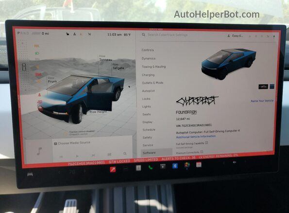 7G2CEHEE3RA019801 2024 TESLA CYBERTRUCK Серый 