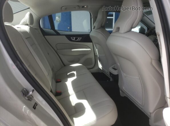 7JR102FK9KG009235 2019 VOLVO S60 Silver Rear seats view