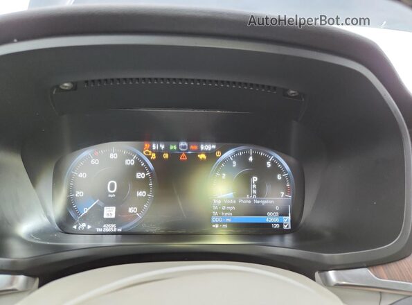 7JRA22TK4LG056818 2020 VOLVO S60 Blue Widok zestawu wskaźników