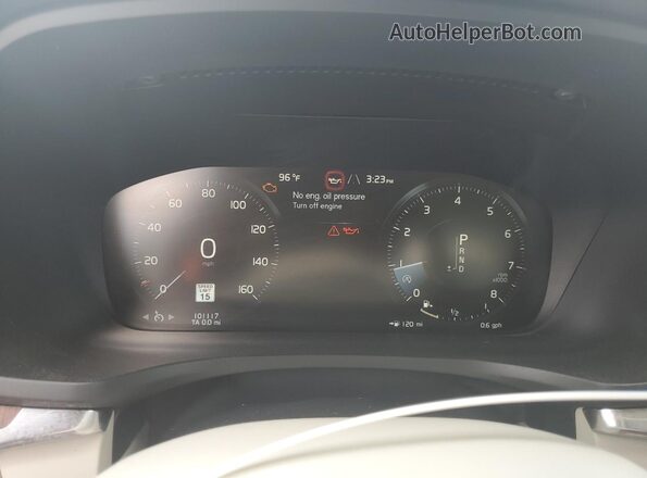 7JRA22TK4MG080375 2021 VOLVO S60 Blue Widok zestawu wskaźników