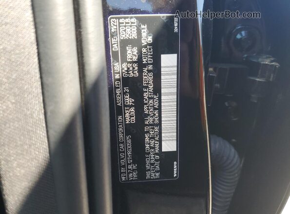 7JRL12TH1RG305875 2024 VOLVO S60 Black 