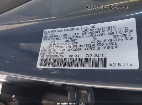 7MMVABDM6RN243808 2024 MAZDA CX-5 Gray Շարժիչի բաժամունքի տեսք