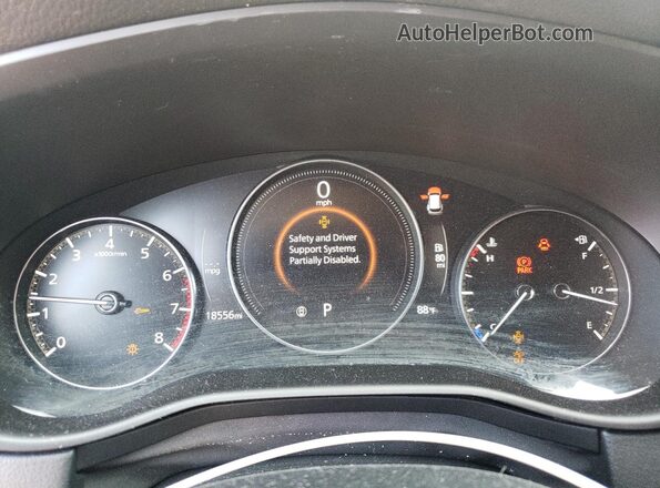 7MMVABXY3RN216449 2024 MAZDA CX-5 Green Instrument cluster view