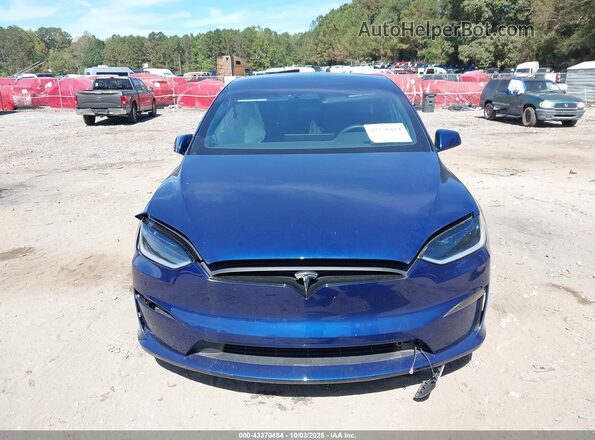 7SAXCBE51RF454698 2024 TESLA MODEL X Blue Vista del cuadro de instrumentos
