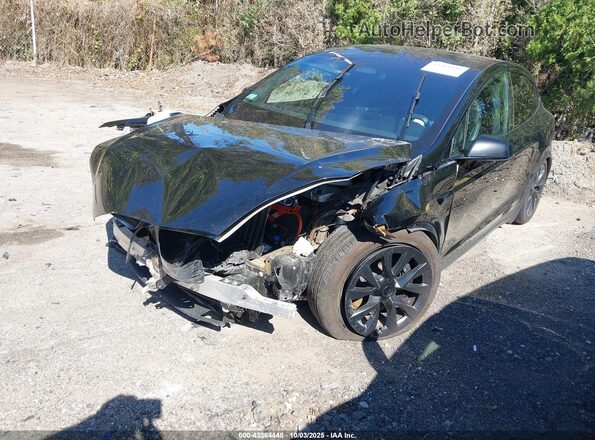 7SAXCBE53PF381282 2023 TESLA MODEL X Black Передня ліва чверть