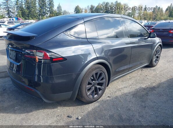 7SAXCBE54RF458776 2024 TESLA MODEL X Черный Задняя правая четверть