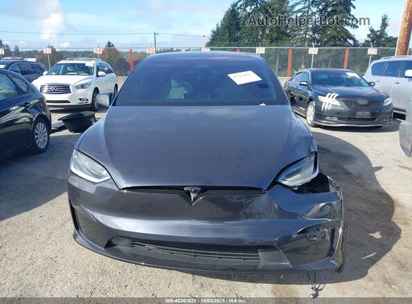 7SAXCBE54RF458776 2024 TESLA MODEL X Черный Вид задней части салона