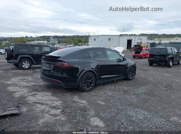 7SAXCBE55RF457703 2024 TESLA MODEL X Черный Задняя правая четверть