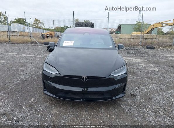 7SAXCBE55RF457703 2024 TESLA MODEL X Черный Вид задней части салона
