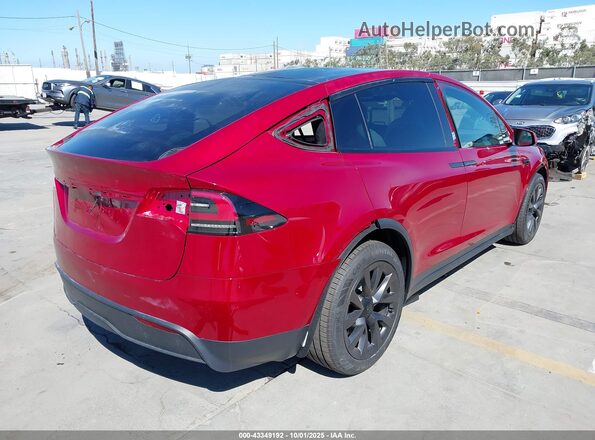 7SAXCBE55SF472241 2025 TESLA MODEL X Red Rear right