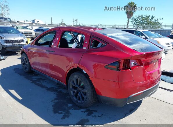 7SAXCBE55SF472241 2025 TESLA MODEL X Red Rear left