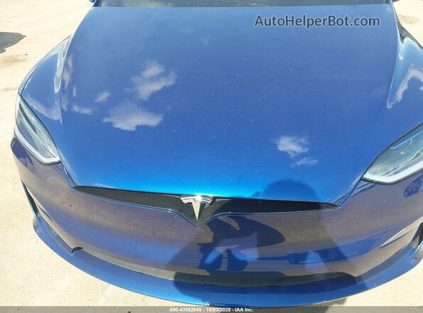 7SAXCBE58RF455539 2024 TESLA MODEL X Синий Вид сзади