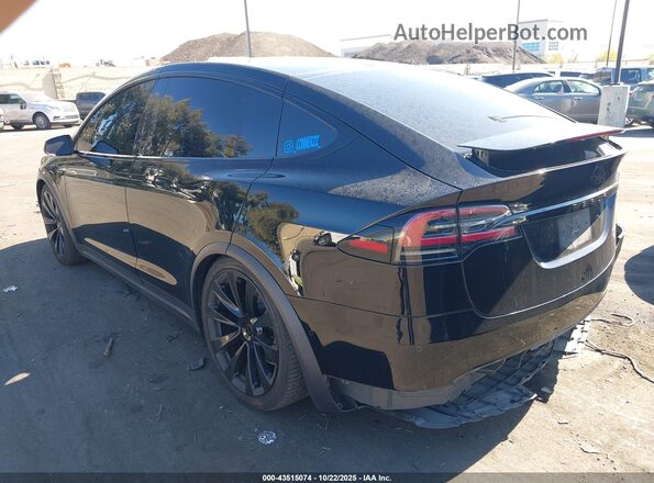 7SAXCBE62NF349607 2022 TESLA MODEL X Black Rear left