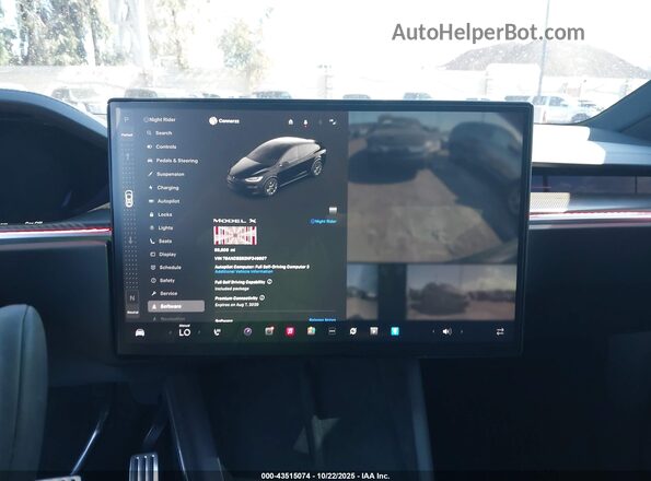 7SAXCBE62NF349607 2022 TESLA MODEL X Black 