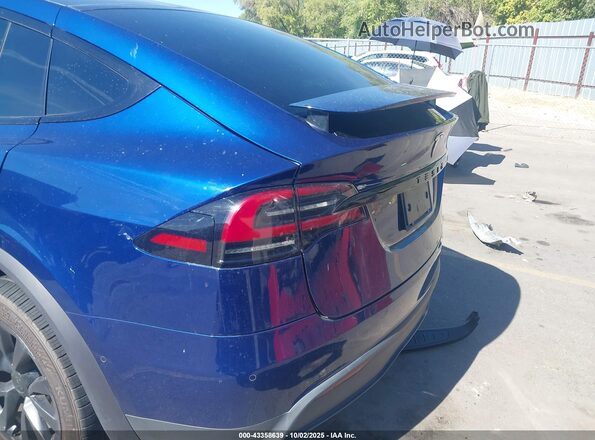 7SAXCDE58NF350182 2022 TESLA MODEL X Синий Вид спереди