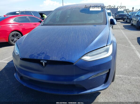 7SAXCDE59NF337960 2022 TESLA MODEL X Синий Вид спереди
