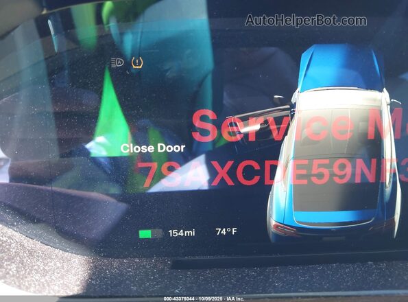 7SAXCDE59NF337960 2022 TESLA MODEL X Синий 