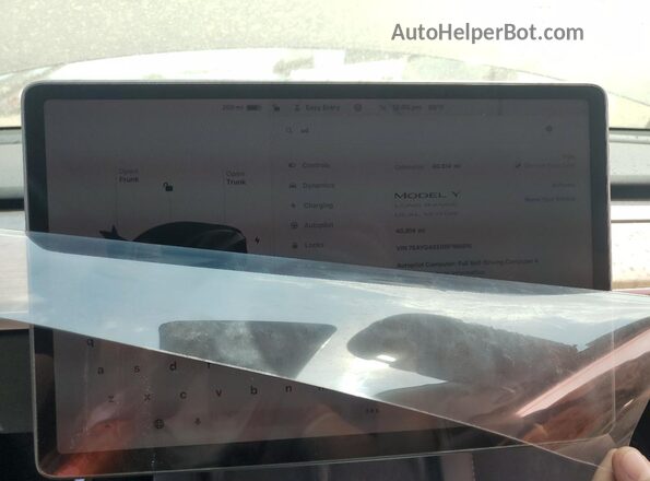 7SAYGAEE0RF198816 2024 TESLA MODEL Black Սարքավորումների վահանակի տեսք