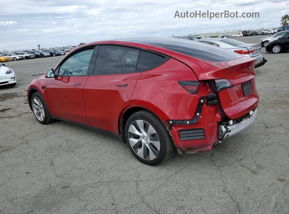 7SAYGAEE6NF314563 2022 TESLA MODEL Burgundy უკანა მარცხენა