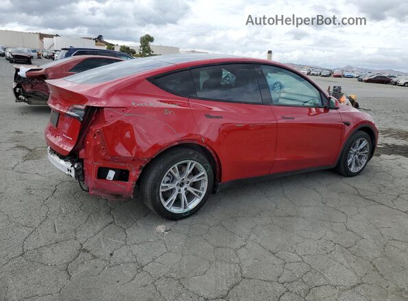 7SAYGAEE6NF314563 2022 TESLA MODEL Burgundy უკანა მარჯვენა