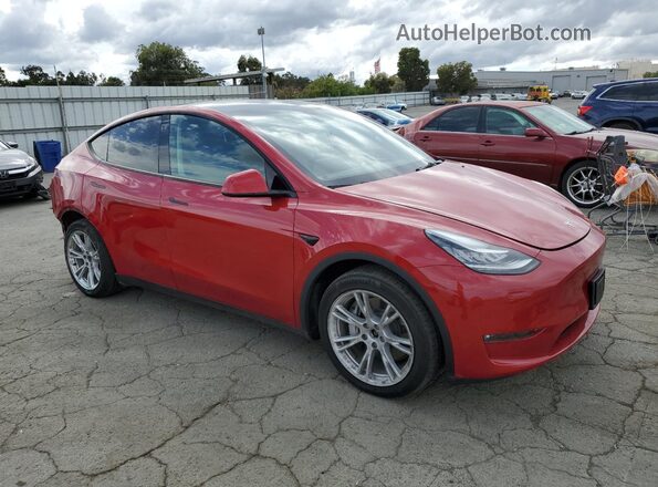 7SAYGAEE6NF314563 2022 TESLA MODEL Burgundy წინა მარჯვენა