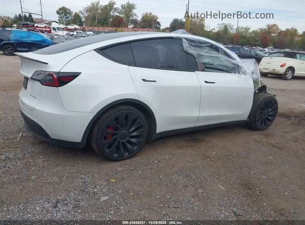 7SAYGAEEXNF515060 2022 TESLA MODEL Y White Հետևի աջ
