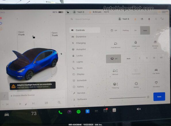 7SAYGDED4SA358479 2025 TESLA MODEL Y Dark Blue 