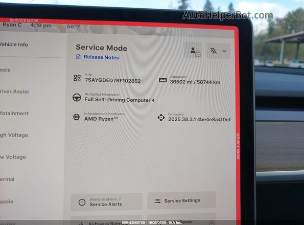 7SAYGDED7RF102852 2024 TESLA MODEL Y Black Вид задніх сидінь
