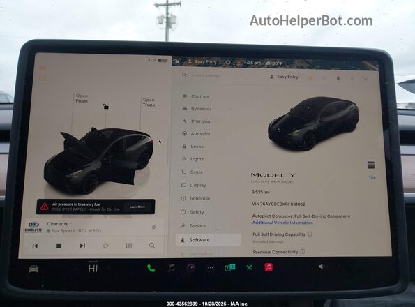 7SAYGDEDXRF091832 2024 TESLA MODEL Y Gray Rear seats view