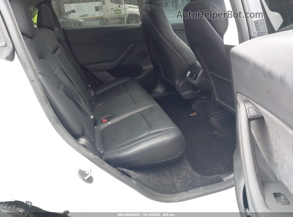 7SAYGDEDXSF238902 2025 TESLA MODEL Y White Widok naklejki z numerem VIN