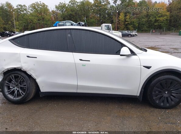 7SAYGDEDXSF238902 2025 TESLA MODEL Y White Widok wnętrza z tyłu