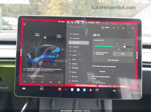 7SAYGDEE1RA269634 2024 TESLA MODEL Y Blue 