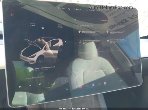 7SAYGDEE2NF362272 2022 TESLA MODEL Y White 