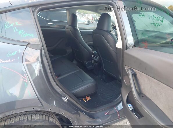 7SAYGDEE6NA011670 2022 TESLA MODEL Y Gray VIN კოდის სტიკერის ხედი