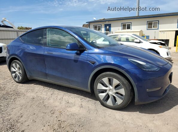 7SAYGDEE6NF545464 2022 TESLA MODEL Синий Передняя правая четверть