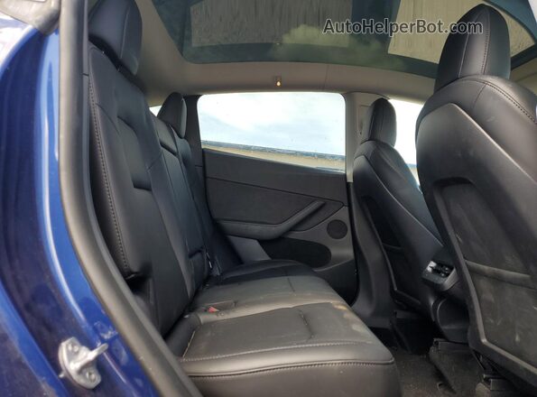 7SAYGDEE6NF545464 2022 TESLA MODEL Синий Вид задней части салона